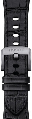 Zwart lederen band Tissot T852.047.562 voor Tissot PRX 40mm