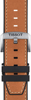 Leren riempje Tissot T852.047.777 23mm, bruin, Quick Release