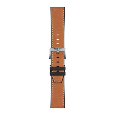 Leren riempje Tissot T852.047.777 23mm, bruin, Quick Release