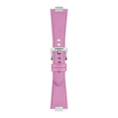 Leren riempje Tissot T852.049.546 (voor het model Tissot PRX 35mm), roze, Quick Release