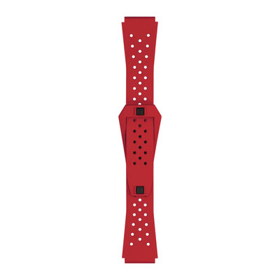 Rubberen horlogeband Tissot Sideral T852.048.860 20mm, rood, Quick Release