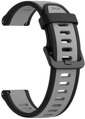 Siliconen bandje Ricardo 18mm (Garmin Venu 2S, Vívoactive 4S, Forerunner 265S, Venu 3S aj.), zwart, Quick Release