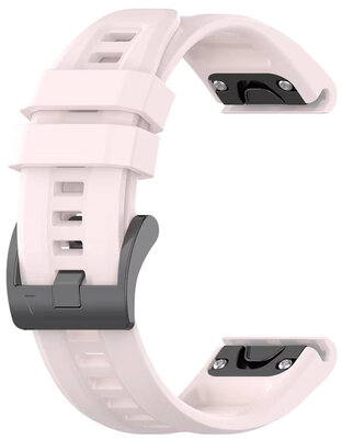Siliconen horlogeband Ricardo 20mm (voor Garmin Fenix 8/7S/6S (43mm), aj.), roze, QuickFit