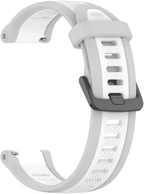 Siliconen horlogeband Ricardo 20mm (voor Garmin Venu, Venu Sq, Venu Sq 2, Venu 2 plus aj.), grijs, Quick Release