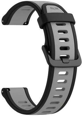 Siliconen horlogeband Ricardo 20mm (voor Garmin Venu, Venu Sq, Venu Sq 2, Venu 2 plus aj.), zwart V5, Quick Release