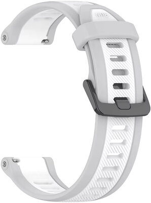 Siliconen horlogeband Ricardo 22mm (voor Garmin Venu 3, Forerunner 265, Vívoactive 4 aj.), grijs, Quick Release