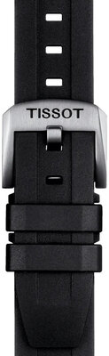 Zwarte siliconen band Tissot T852.044.545