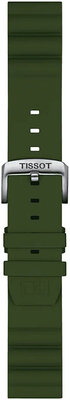 Siliconen bandje Tissot T852.047.177 22mm, groen, Quick Release