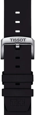 Zwarte siliconen band Tissot T852.047.179