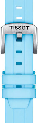 Blauwe siliconen band Tissot T852.047.450