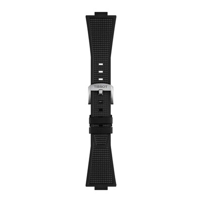 Siliconen bandje Tissot T852.048.462 (voor het model Tissot PRX 40mm), zwart, Quick Release