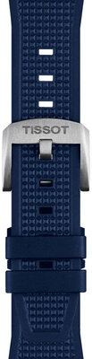 Blauwe siliconen band Tissot T852.049.050 voor Tissot PRX 40mm