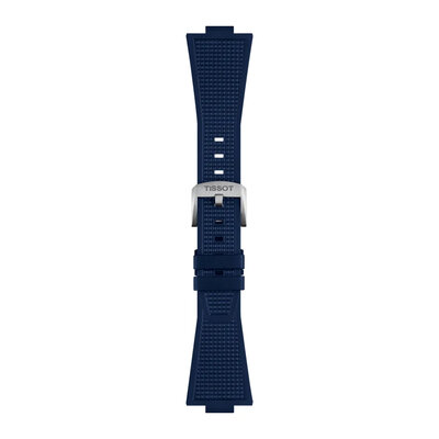 Siliconen horlogeband Tissot T852.049.050 (voor model Tissot PRX 40mm), blauw, Quick Release