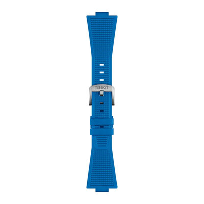 Siliconen bandje Tissot T852.049.577 (voor het model Tissot PRX 40mm), blauw, Quick Release