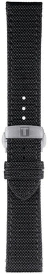Textiel bandje Tissot T852.043.157 21mm, zwart, Quick Release