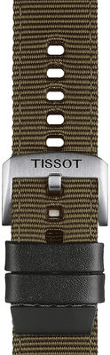Textiel bandje Tissot T852.046.756 22mm, groen, Quick Release