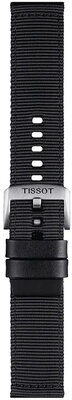 Textielen horlogeband Tissot T852.046.769 22mm, zwart, Quick Release