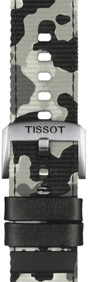 Tissot T852.046.771 camouflage band van textiel
