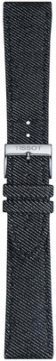 Textielen horlogeband Tissot T852.046.779 22mm, blauw, Quick Release
