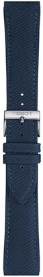 Textielen horlogeband Tissot T852.046.783 22mm, blauw, Quick Release