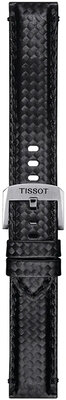 Textiel bandje Tissot T852.046.829 20mm, zwart, Quick Release