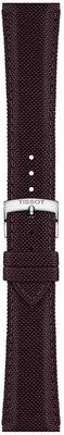Textiel bandje Tissot T852.048.181 21mm, bruin, Quick Release