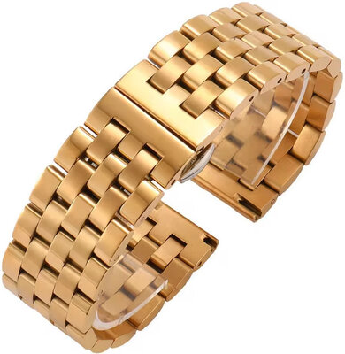 roestvrijstalen horlogeband Ricardo Mignano, goud, Quick Release