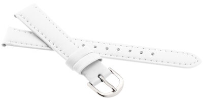JVD leren band, 14mm, wit, kinderen