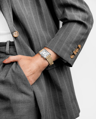 Leren horlogeband Hirsch Serro L 05564070-2, bruin, suède leer, Limited Edition, lengte L, Quick Release