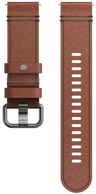 Leren riempje Polar 22mm, bruin, maat M/L, Quick Release