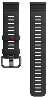 Siliconen bandje Polar 22mm, zwart V1, maat S-L, Quick Release