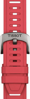 Siliconen band Tissot T852.049.243 21mm, rood