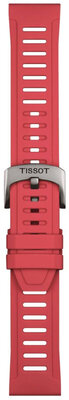 Siliconen bandje Tissot T852.049.243 21mm, rood, Quick Release