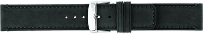 leren horlogeband Morellato Coubert 6021C38.090 M, zwart