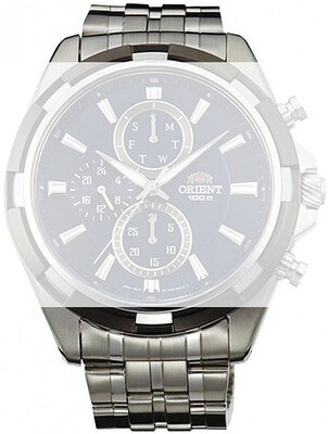 roestvrijstalen horlogeband Orient PDEZWSS 24mm (voor UY01), zilverkleurig