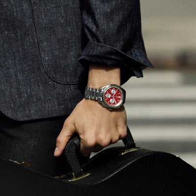 Bulova Lunar Pilot Quartz Chronograph 96K115 (+ reserveriempje)