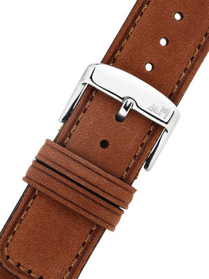 Lederen riem Morellato Coubert 6021C38.041 M, bruin, gerecycled materiaal