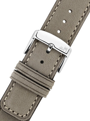 Lederen riem Morellato Coubert 6021C38.125 M, grijs, gerecycled materiaal