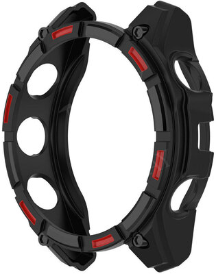 Beschermhoes (voor Garmin Enduro 3), siliconen, rood en zwart