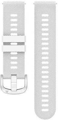 Siliconen band Ricardo 20mm (voor Garmin Forerunner 165, etc.), wit, Quick Release