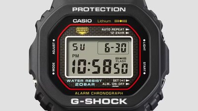Casio G-Shock Original DW-5000R-1AER Re-creating the original design of the first G-Shock