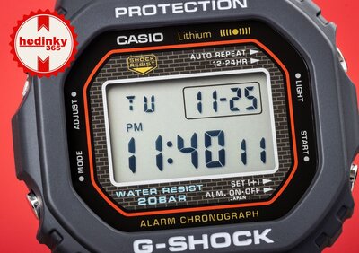 Casio G-Shock Original DW-5000R-1AER Re-creating the original design of the first G-Shock