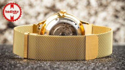 Roestvrijstalen horlogeband Ricardo Milanese, Gold, magnetisch 20mm