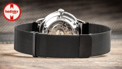 roestvrijstalen horlogeband Ricardo Venosa 20mm, Quick Release, Black
