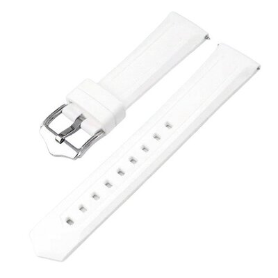 Siliconen horlogeband Ricardo Lucca, Quick Release, wit