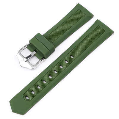 Siliconen horlogeband Ricardo Lucca, Quick Release, groen
