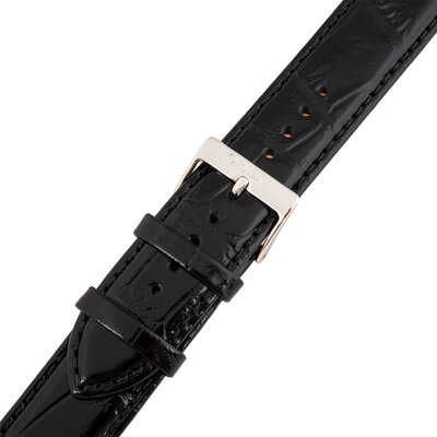 leren horlogeband Orient UDEMFSB 20mm (voor modellen GW01), zwart