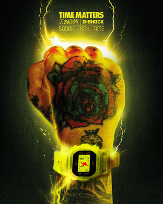 Casio G-Shock Original DWE-5600JB-1A9ER J. Balvin Collaboration (+reservebandje en lunette)