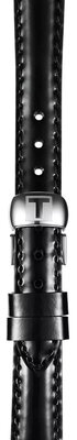 Lederen band Tissot T852.036.538 12mm, zwart