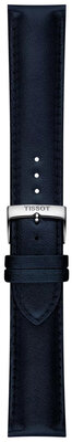 Leren riempje Tissot T852.050.301 22mm, blauw, vegan, Quick Release